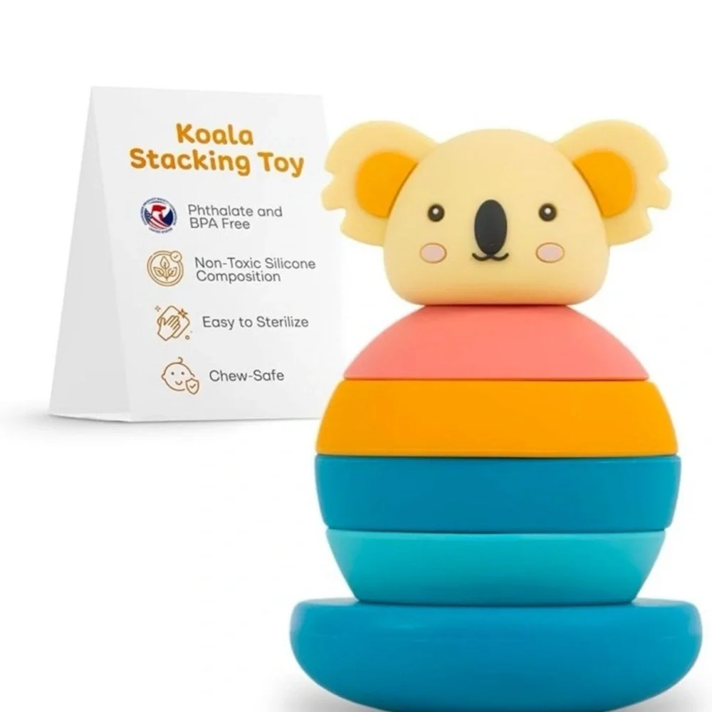 EL BEBE Koala Stacking Toy - Multicolor Silicone
